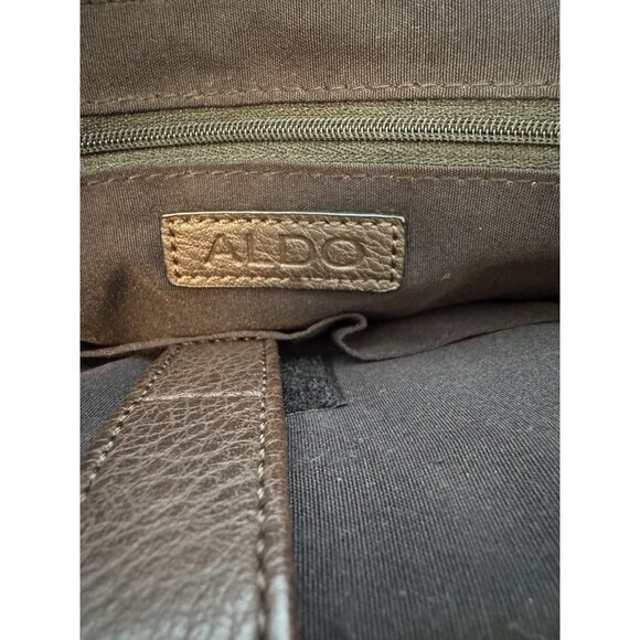 💜SOLD💜Men's Aldo Black / Brown Messenger Laptop Bag/ Brief Case Adjustable Strap - Picture 6 of 6
